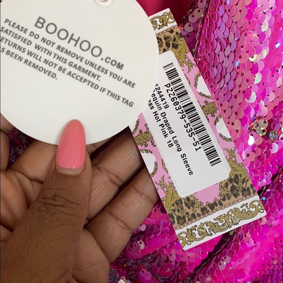 Drape Sequin Dress  Reversible Sequin - Picture 11 of 11